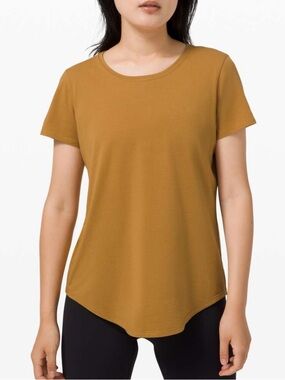 Lululemon Love Crew III T- Shirt Sz 6 Spiced Bronze